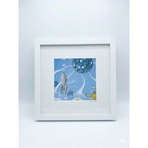 Johnny Botts Robot Art Print Framed Sci Fi Wall Art Futuristic MCM Space Decor